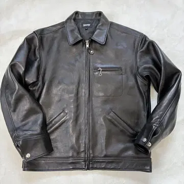 Schott LEATHER TRACKER JACKET 3121034 블랙