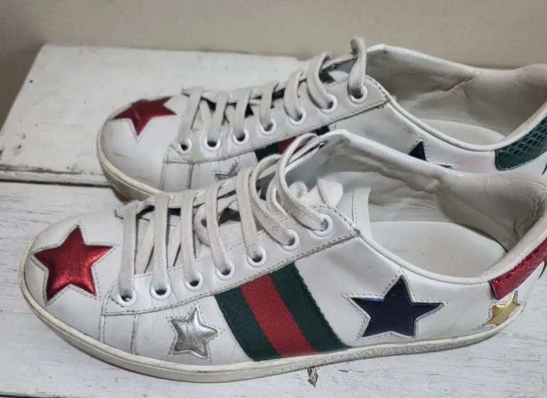 Gucci Ace Star Metallic Sneakers