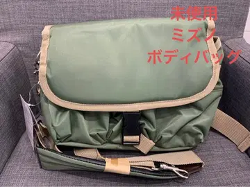 미사용 MIZUNO 미즈노 바디백 숄더백 나일론 그린