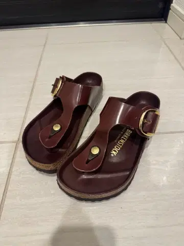 Birkenstock 브라운 컴포트 샌들 37