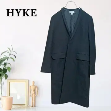 zS22 [ S ] HYKE 코트 드롭 숄더 오버 사이즈