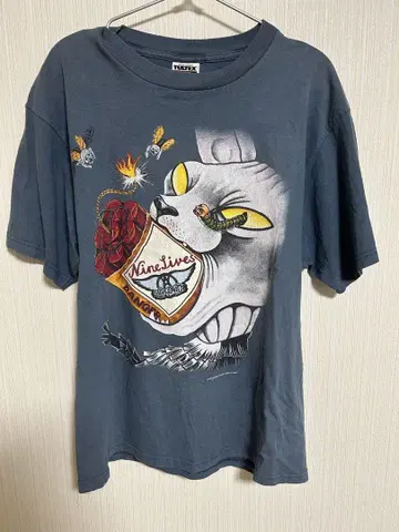 90s AEROSMITH 월드 투어 T셔츠 L 사이즈 그레이
