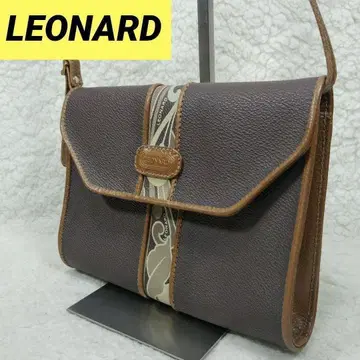 LEONARD 레오나르 여성용 숄더백 로고