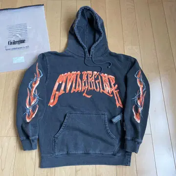 새상품 S Civil Regime Chrome Wire Hoodie