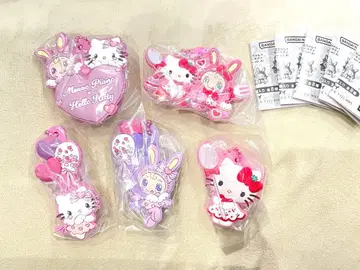 메조피아노 x 헬로키티 캡슐 러버 마스코트 5개 세트