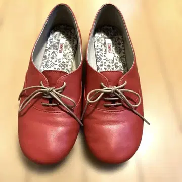 CAMPER 캠퍼 빨간색 플랫슈즈 사이즈 37