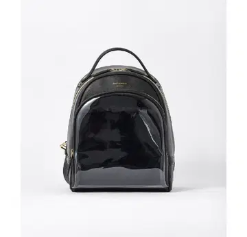 & chouette 최애 가방 클리어 포켓 백팩 블랙