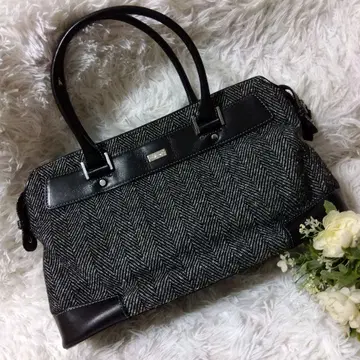 GINZA Kanematsu 긴자 카네마츠 핸드백 그레이 블랙