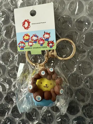 간사이 만박 산리오 미야쿠미야쿠 폼폼푸딩 코스프레 입체 마스코트 키링