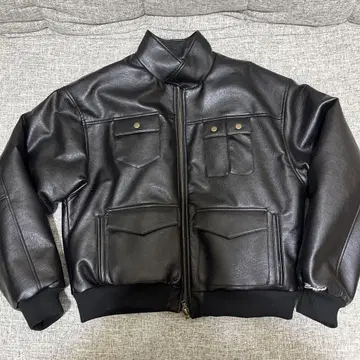 Vintage style Multi-Pocket LeatherJacket