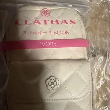 CLATHAS 스마트폰 파우치 BOOK IVORY 클레이사스