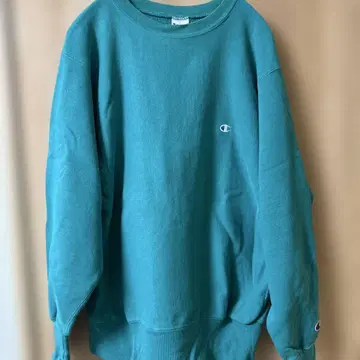 90s USA Champion 리버스 위브 그린 L 자수 택