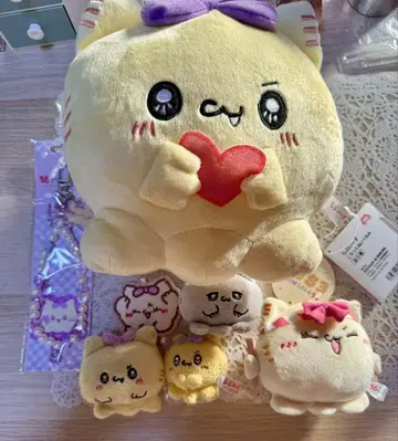 러브이즈 냐포 우루루 마스코트 봉제 인형 헤어핀 배치 스트랩