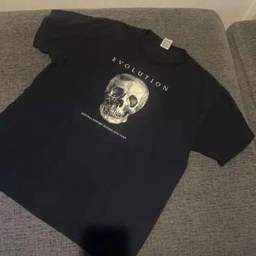 EVOLUTION 스컬 T셔츠 XL 블랙