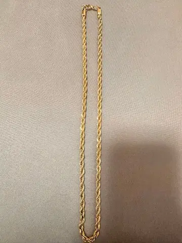 로프 체인 금 목걸이 스테인리스