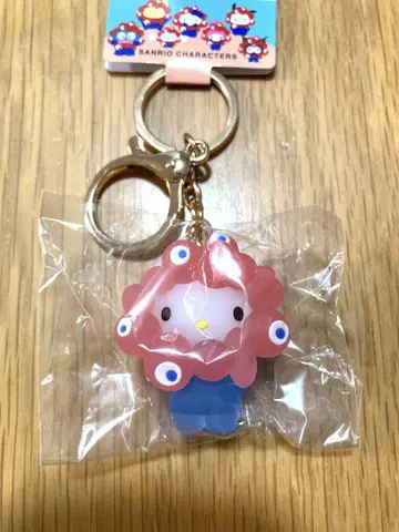 미야쿠미야쿠 키티  키링 클리어 타입 산리오
