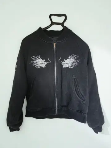 빅 드래곤 자수 남성용 집업 자켓 맨투맨 스카잔 M