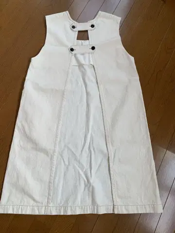 빔즈 보이 beamsboy 백 투 프론트 에이프런 원피스