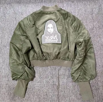 X-girl x MOUSSY 리버서블 MA-1 재킷