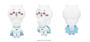 치이카와(먼작귀) 데스크탑에서 지켜보는 걸이 봉제 인형 치이카와 무챠우만