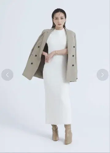 울 개버딘 더블 테일러드 자켓 anuans