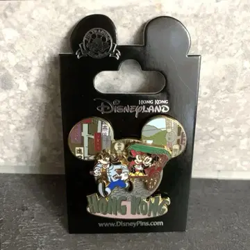 레어 홍콩 디즈니랜드 한정판 미키 미니 구피 핀 배지