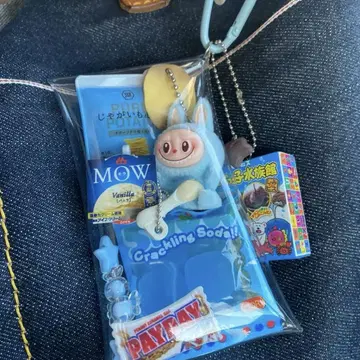 가챠 파우치 스카이블루 계열 러브부 타베코 동물 MOW