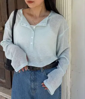 ciaopanic typy 2WAY 시어 헨리넥 TEE