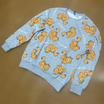 H&M 가필드 패턴 맨투맨 M 사이즈