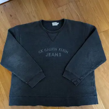 Calvin Klein Jeans 남성용 L 맨투맨 다크 그레이