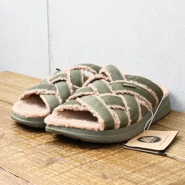 MALIBU SANDALES 가을 겨울용 슬라이드 샌들 올리브 US9