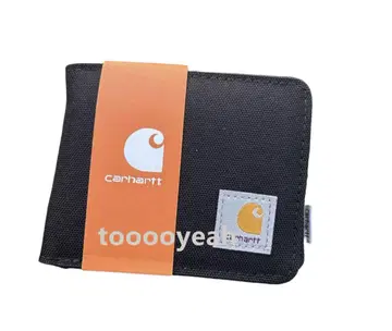 Carhartt 블랙 접이식 지갑