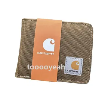 carhartt 브라운 접이식 지갑
