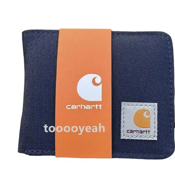 Carhartt 네이비 접이식 지갑