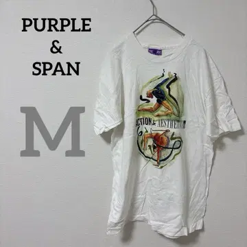 PURPLE & SPAN [ M ] 액션 미학 티셔츠 아트 티셔츠
