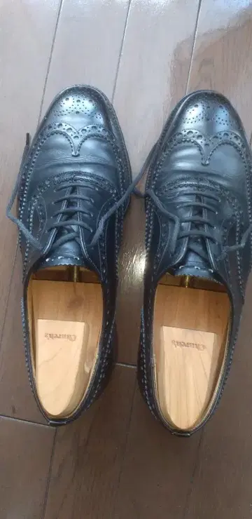 CHURCH'S BRISEBANE 블랙 윙 팁 사이즈 7.5G