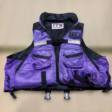 TEAM TOP WATER 구명 조끼 퍼플 L 사이즈