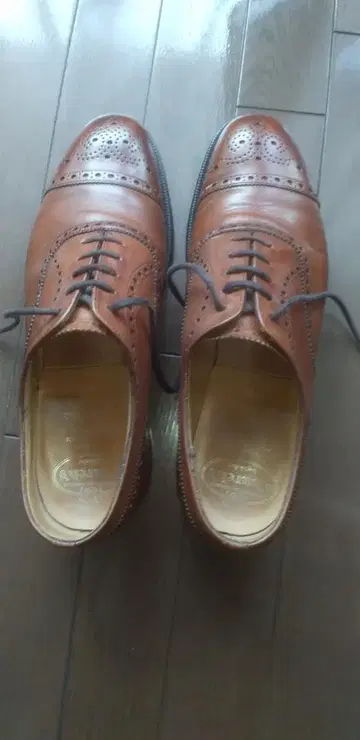 CHURCH'S DIPLOMAT 브라운 세미 브로그 슈즈 사이즈 7.5G