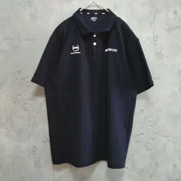 DESCENTE MOVESPORT 피케 셔츠 네이비 로고