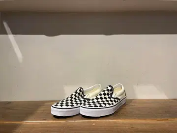 VANS 슬립온 체커 US 정품 새상품 빨간색 상자 25cm