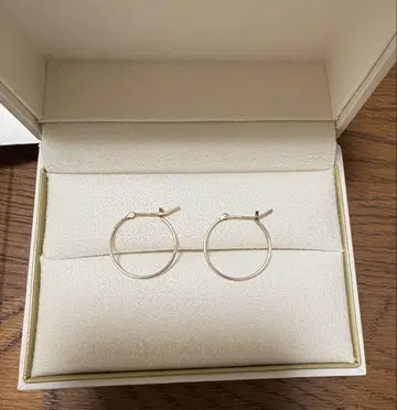 agate 아가 K10 후프 귀걸이 골드