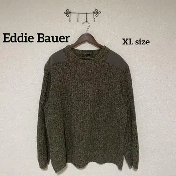 Eddie Bauer 올리브 그린 니트 스웨터 XL