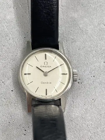 작동 OMEGA Geneve 수동 와인딩 시계 스테인리스 스틸