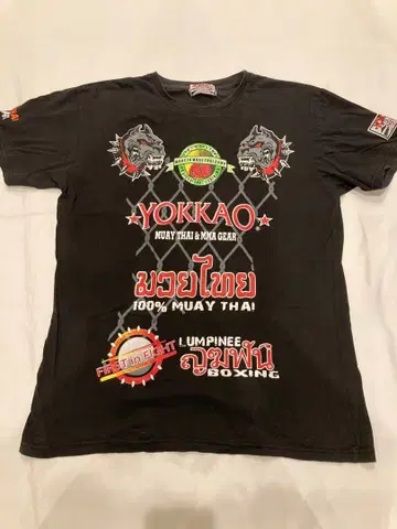 YOKKAO 무에타이 T셔츠 XL 블랙