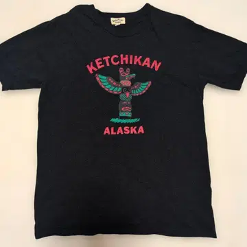 스노우 플랜트 KETCHIKAN ALASKA 토템 폴 T셔츠