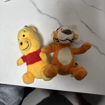 푸우와 티거 봉제 인형 세트