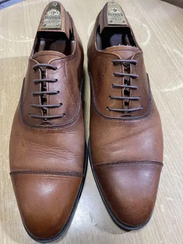 내우산 스트레이트 팁 슈즈 25cm 브라운