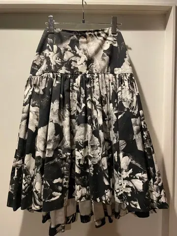 DRIES VAN NOTEN 플라워 프린트 롱 스커트 36