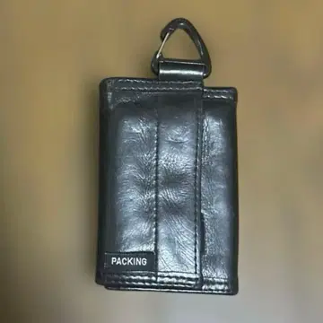 PACKING LEATHER COMPACT WALLET 블랙
