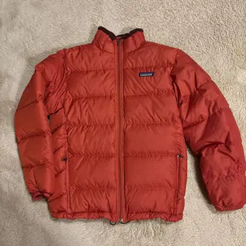 patagonia 다운 코트 오렌지